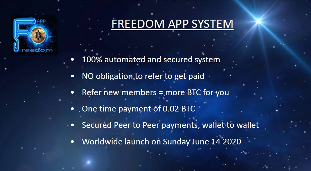 Freedom App for CryptoTreasurian Growth